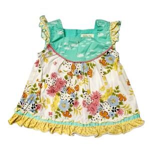 Matilda Jane Upsy Daisy Mixed Print Top Size 18-24 months